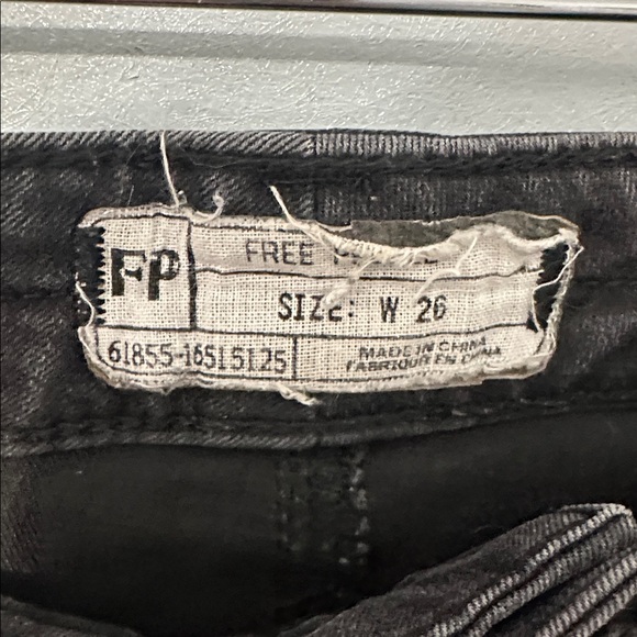 Free People‎ Black Ankle Zip Skinny Jeans - Picture 3 of 4